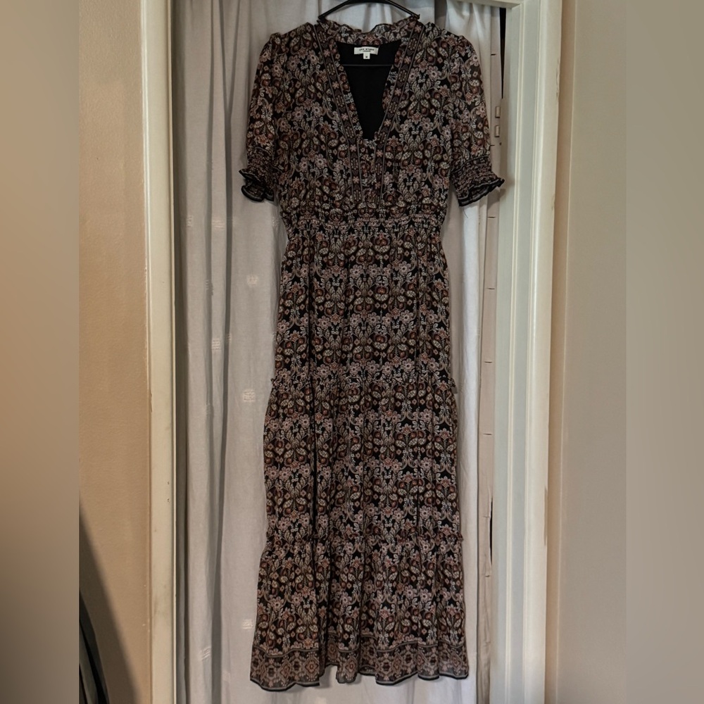 Max Studio Black Floral Maxi Dress
